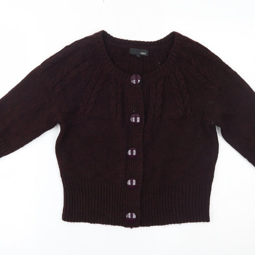 NEXT Womens Purple   Cardigan Jumper Size 10