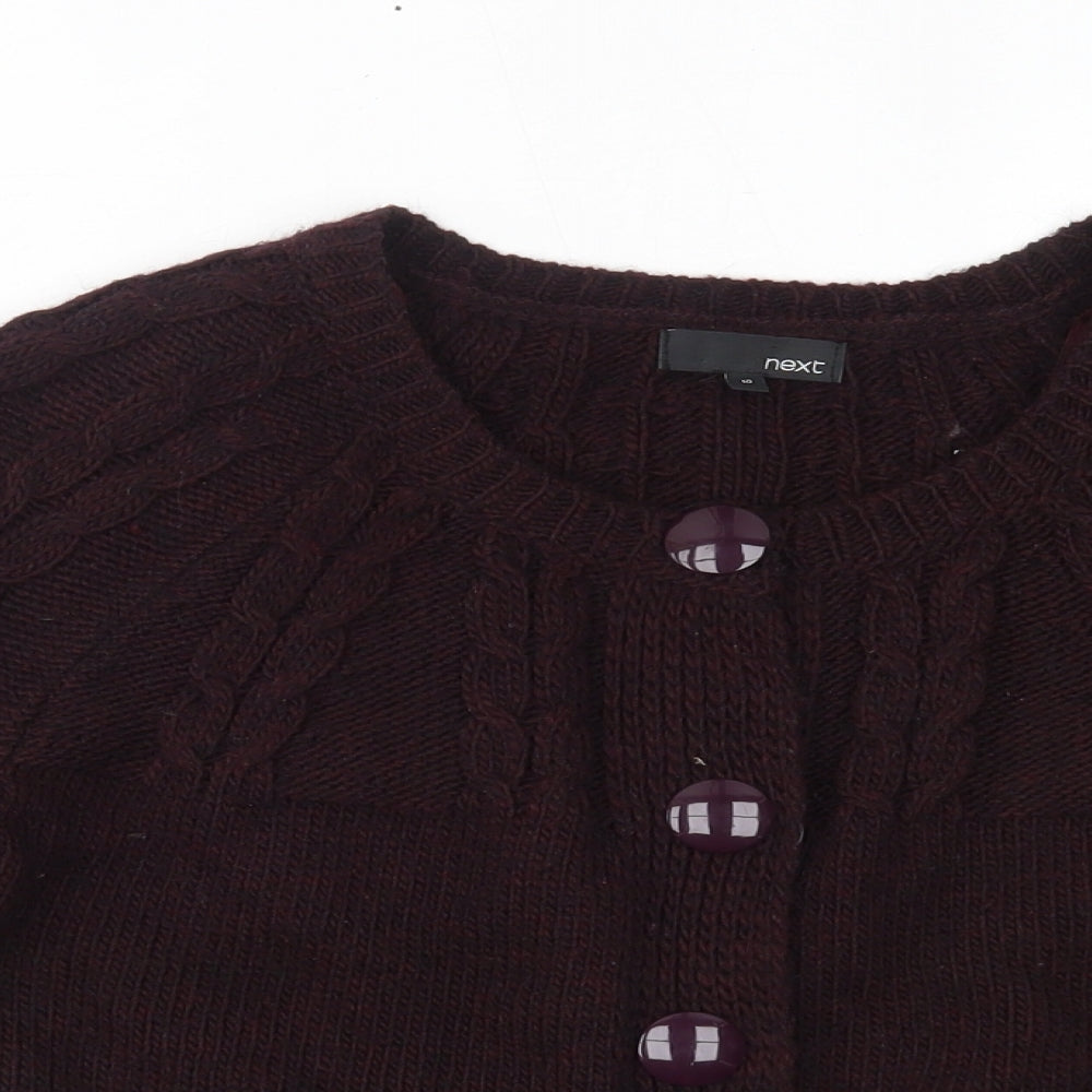 NEXT Womens Purple   Cardigan Jumper Size 10