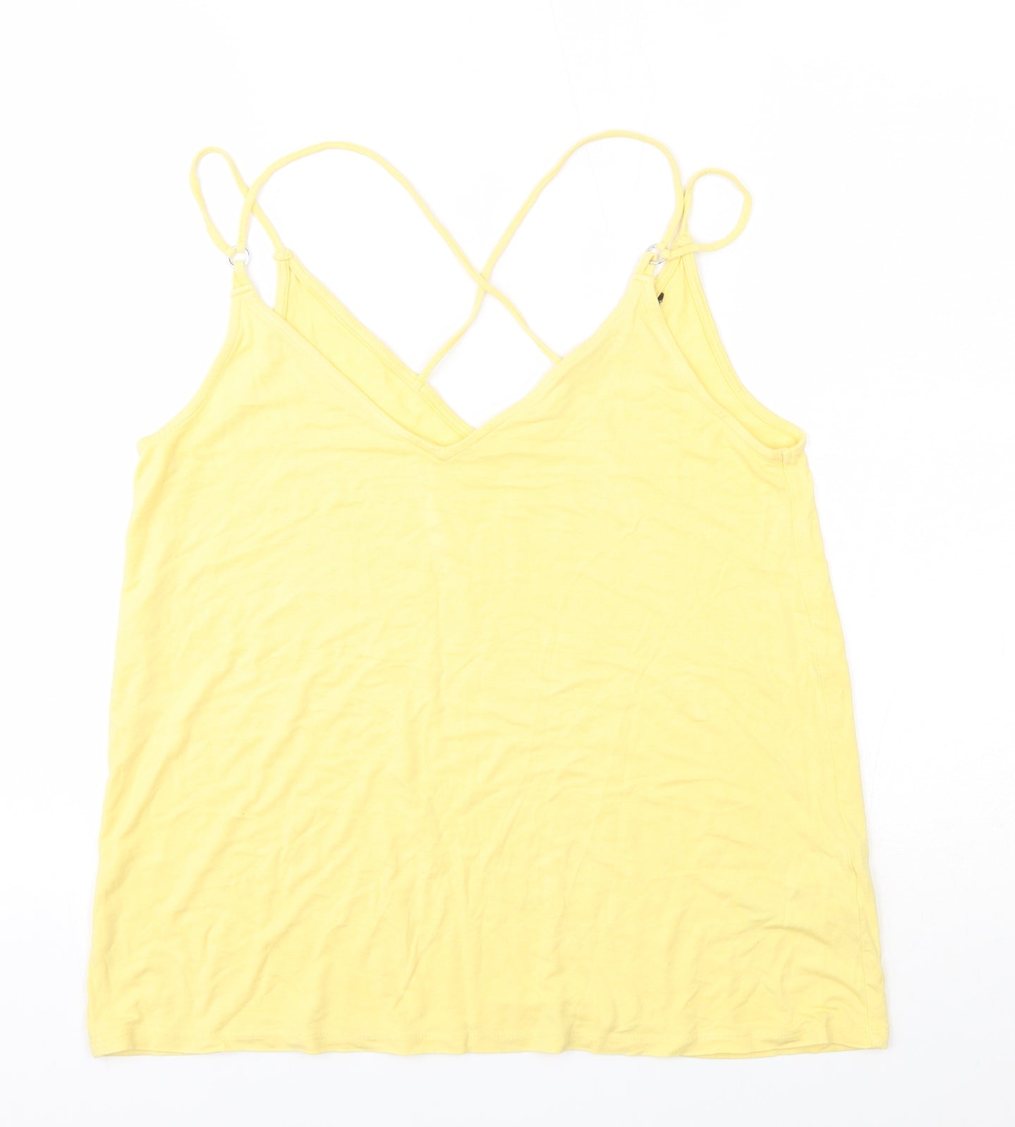 New Look Womens Yellow   Camisole Tank Size 12