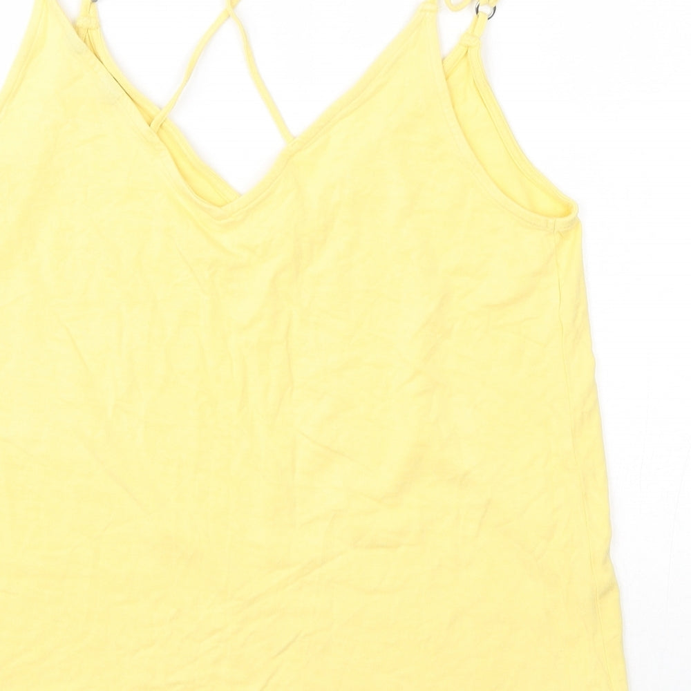 New Look Womens Yellow   Camisole Tank Size 12