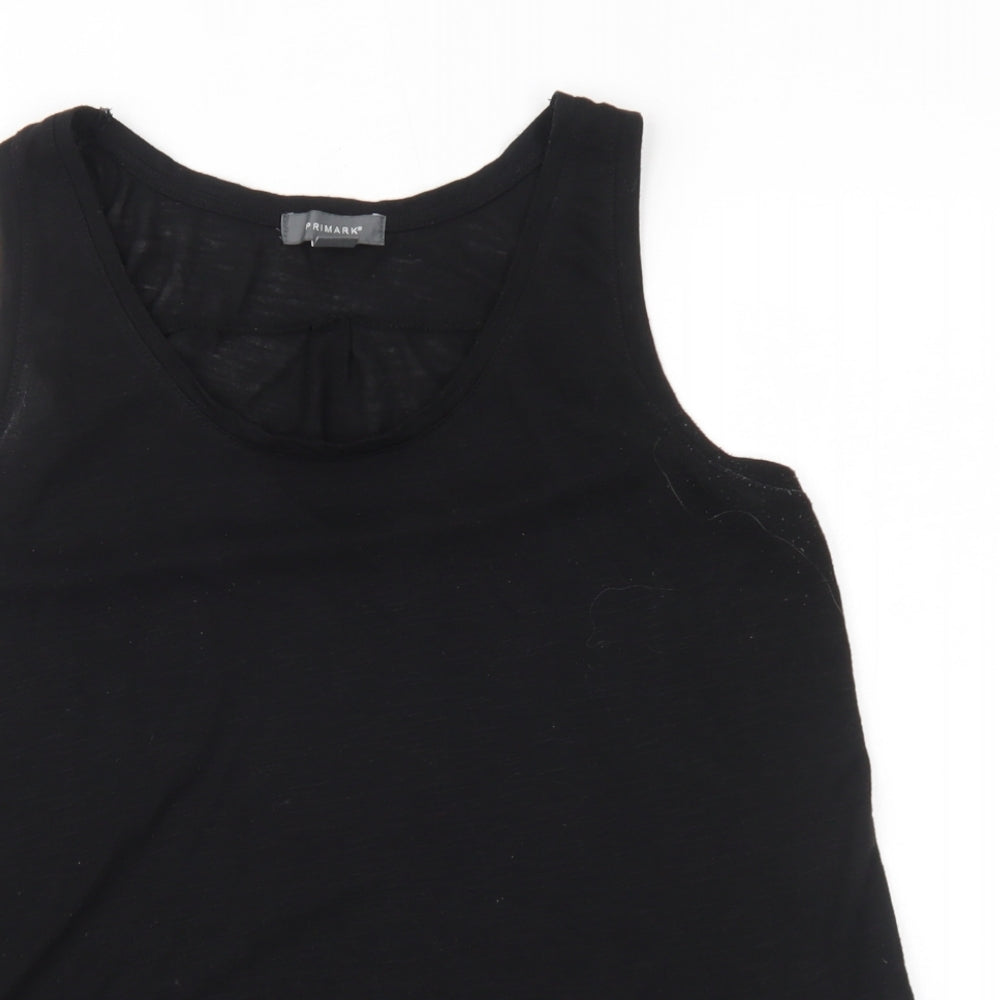 Primark Womens Black   Basic Tank Size 14