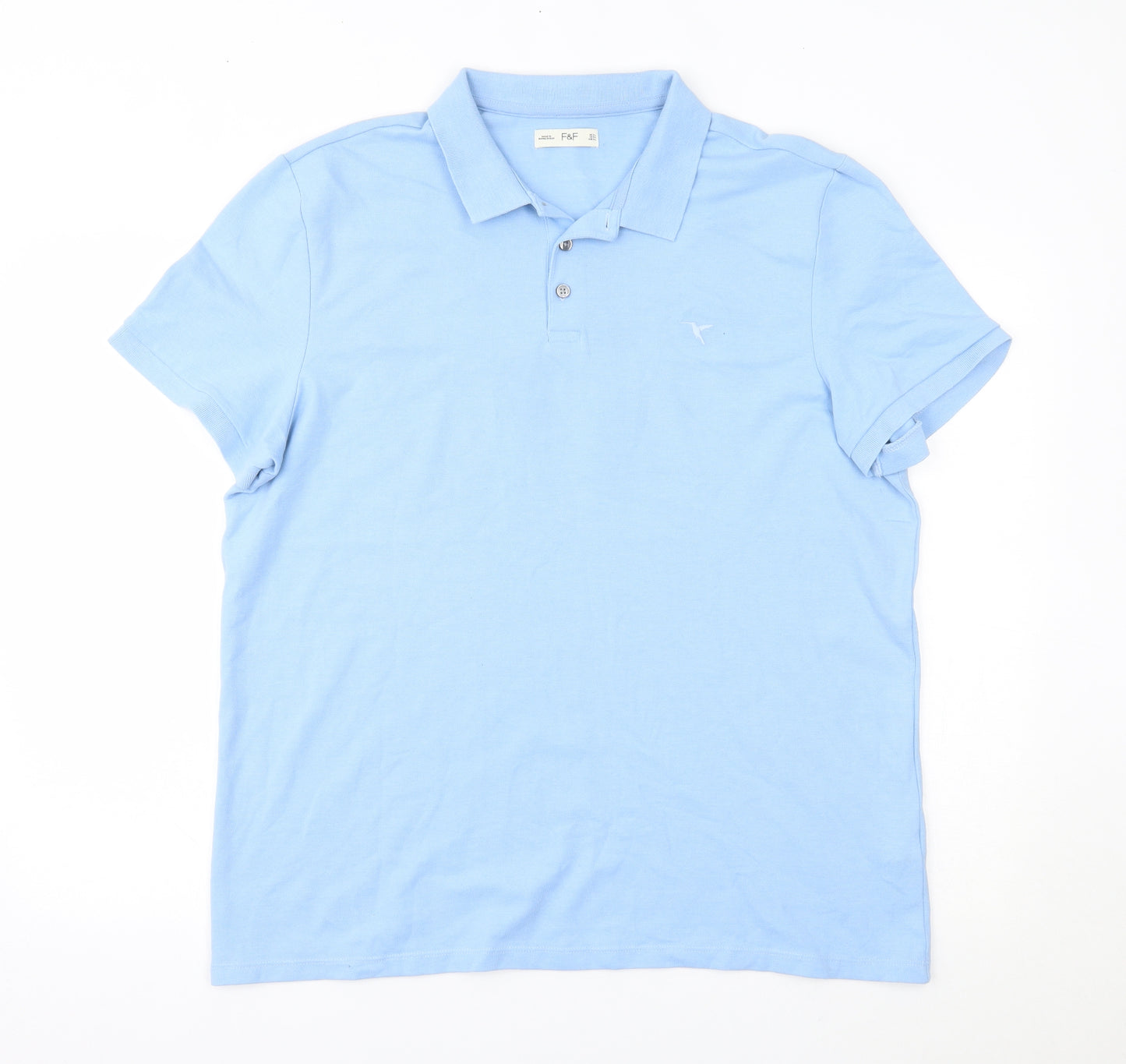 F&F Mens Blue    Polo Size XL