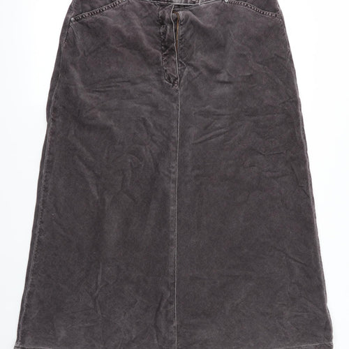 M&S Womens Grey   A-Line Skirt Size 16