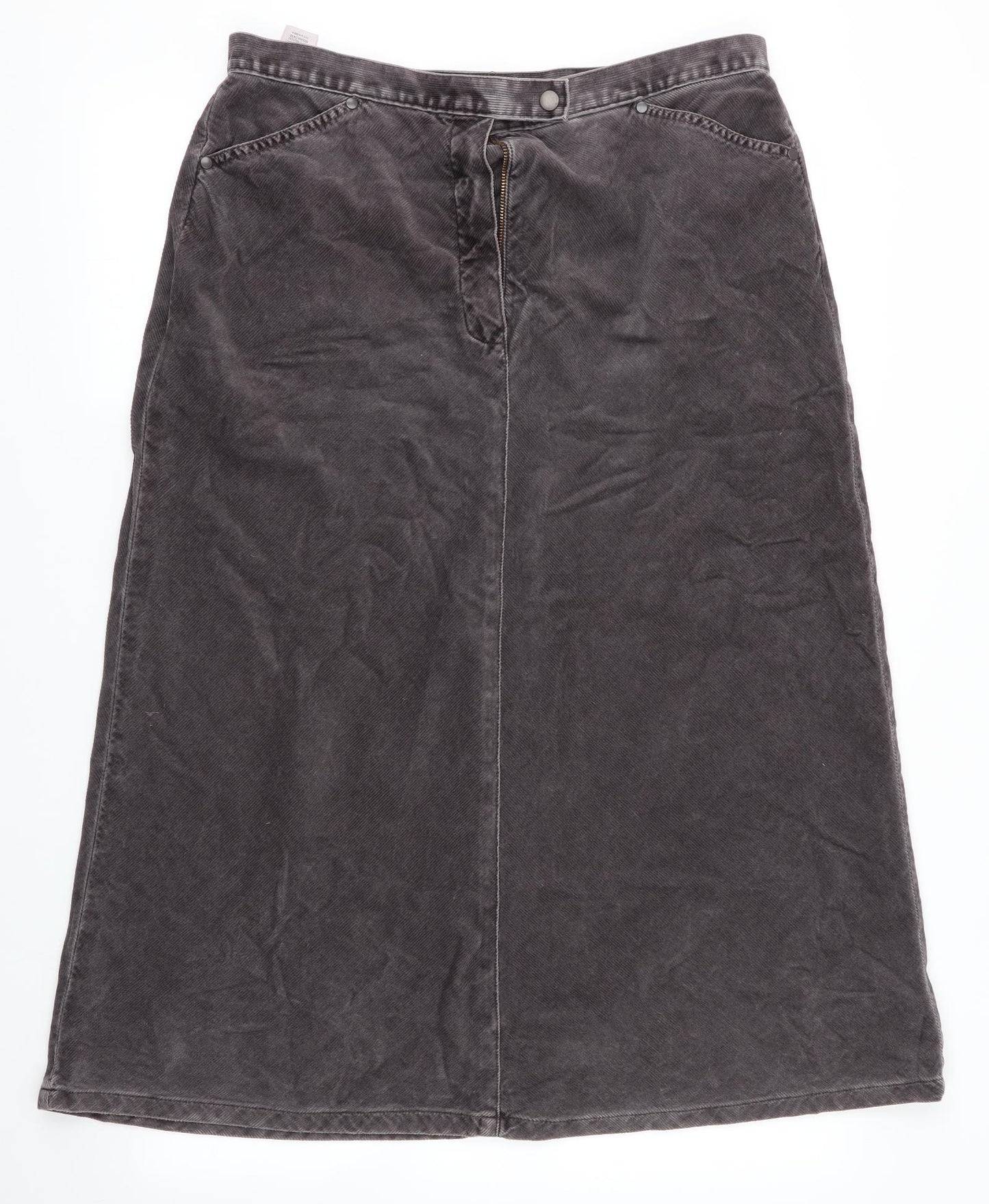 M&S Womens Grey   A-Line Skirt Size 16