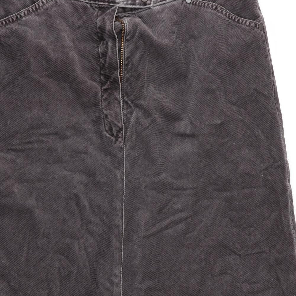 M&S Womens Grey   A-Line Skirt Size 16
