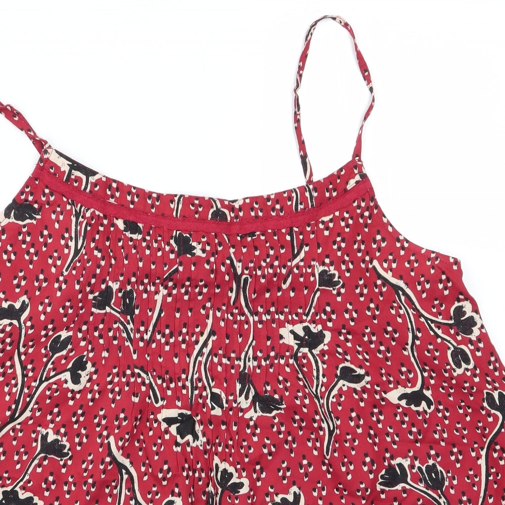 Fat Face Womens Orange Floral  Camisole Blouse Size 14