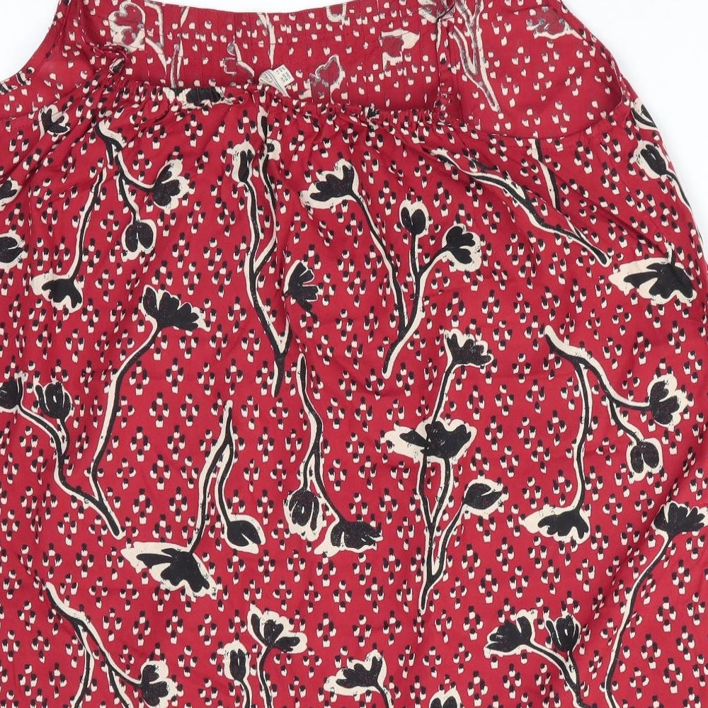 Fat Face Womens Orange Floral  Camisole Blouse Size 14