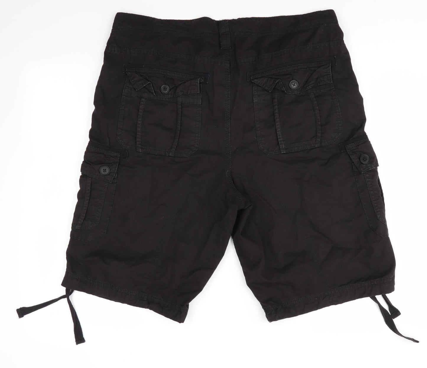 French Connection Mens Black   Cargo Shorts Size 34 in
