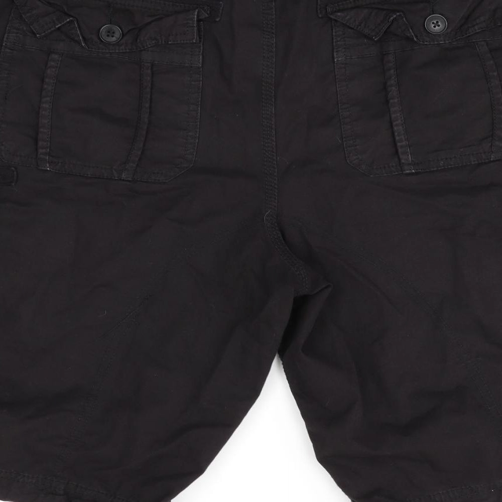 French Connection Mens Black   Cargo Shorts Size 34 in