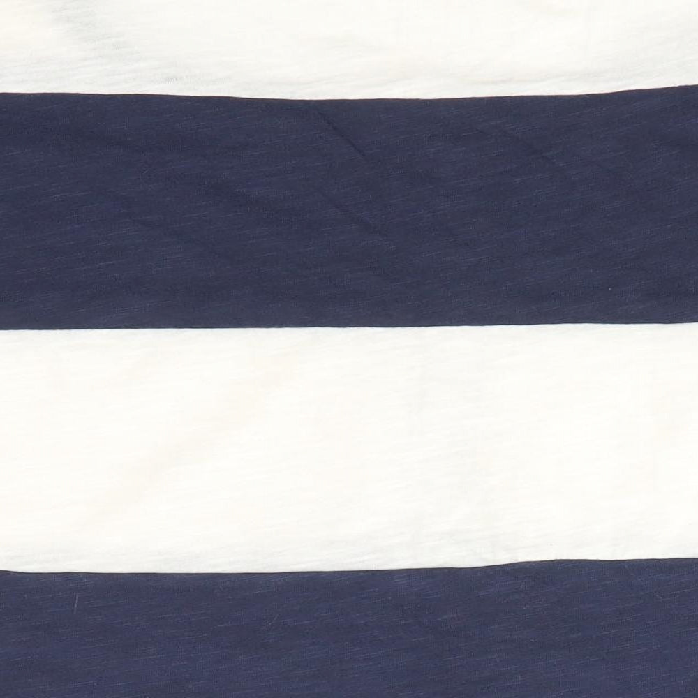 River Island Womens Blue Striped  Basic Blouse Size 10