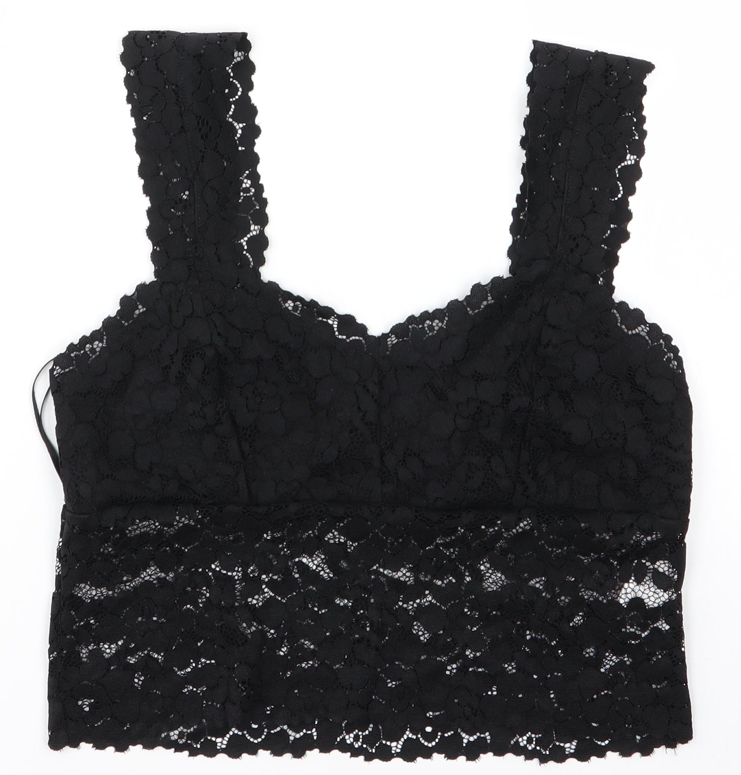 Primark Womens Black  Lace Basic Blouse Size S