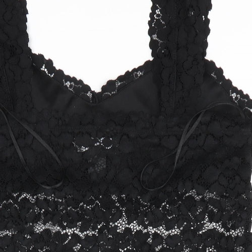 Primark Womens Black  Lace Basic Blouse Size S