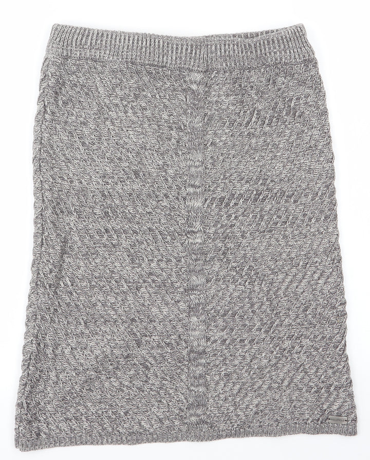 Bellfield Womens Grey   A-Line Skirt Size XS