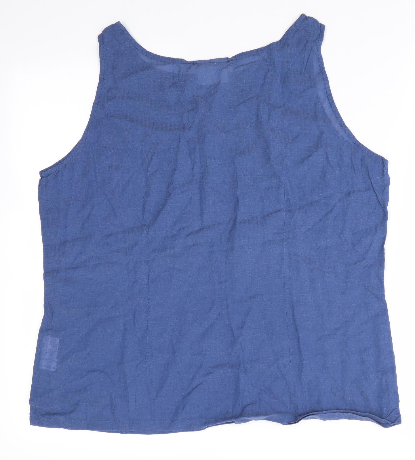 Canada Womens Blue   Basic Blouse Size 20