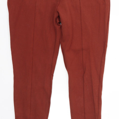M&S Womens Brown   Dress Pants Trousers Size 12 L25 in