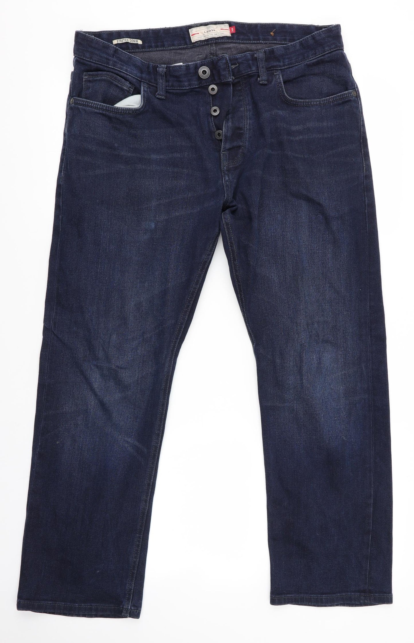 NEXT Mens Blue   Straight Jeans Size 34 in L29 in - Loose