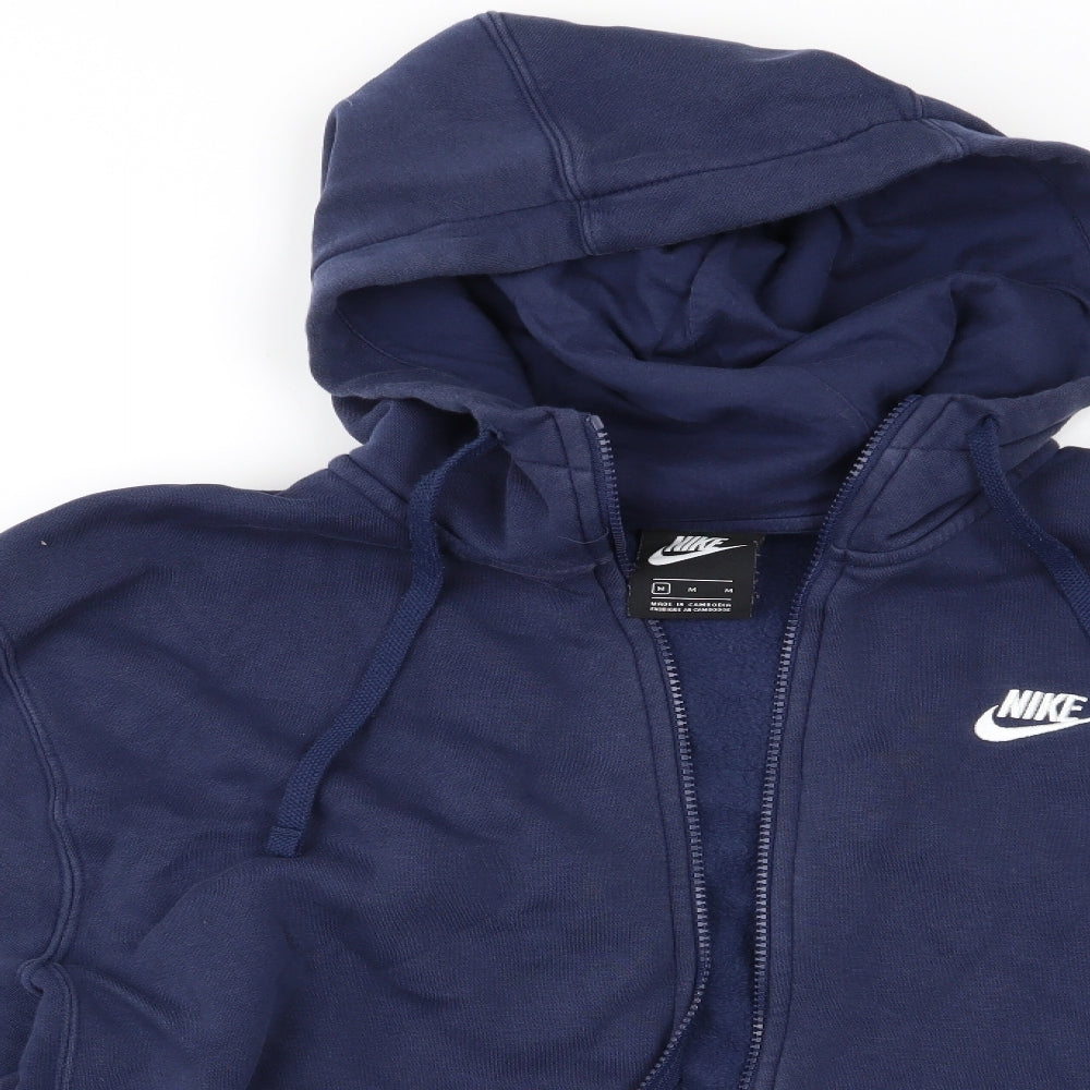 Nike Mens Blue   Full Zip Hoodie Size M