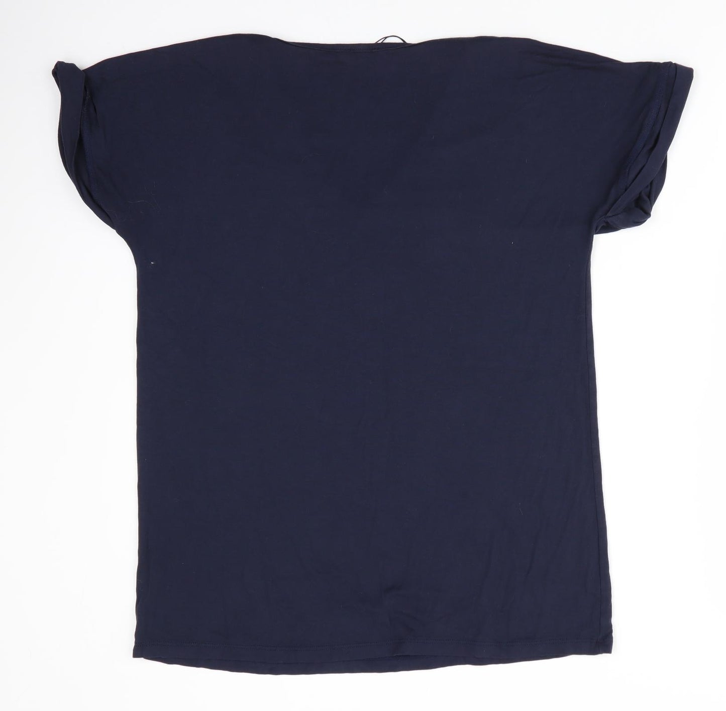 Boohoo Womens Blue   Basic T-Shirt Size 6