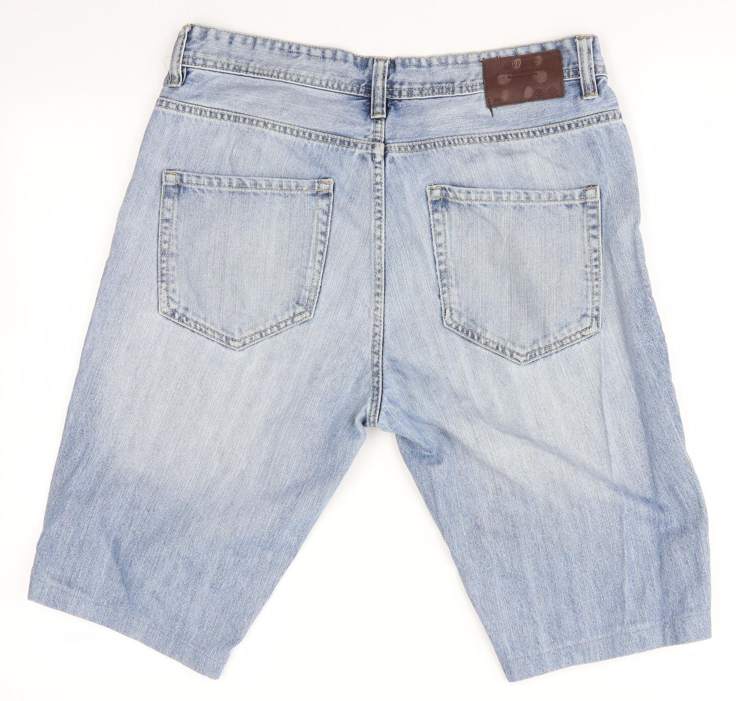 TU Mens Blue   Chino Shorts Size 34 in