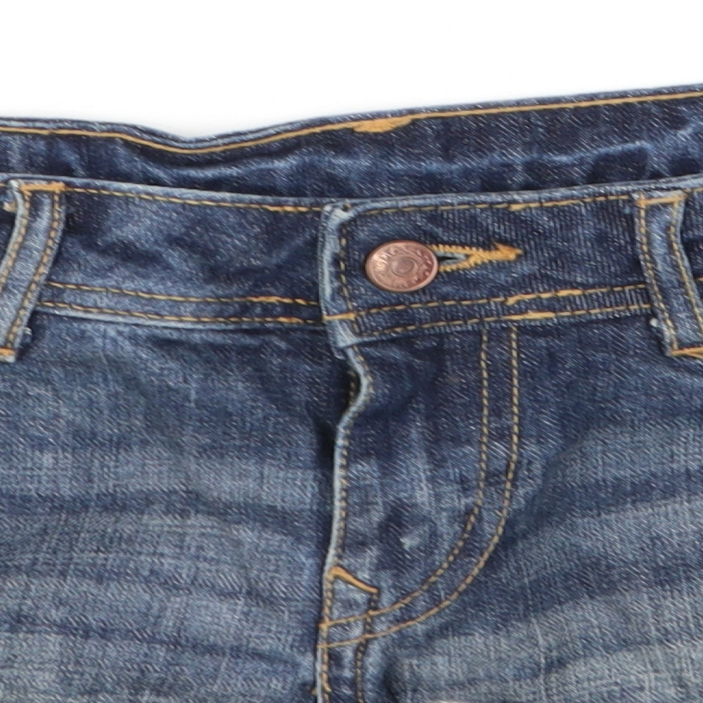 H&M Womens Blue   Boyfriend Shorts Size 6