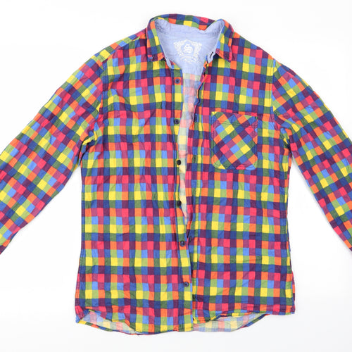 Primark Mens Multicoloured Check   Button-Up Size S