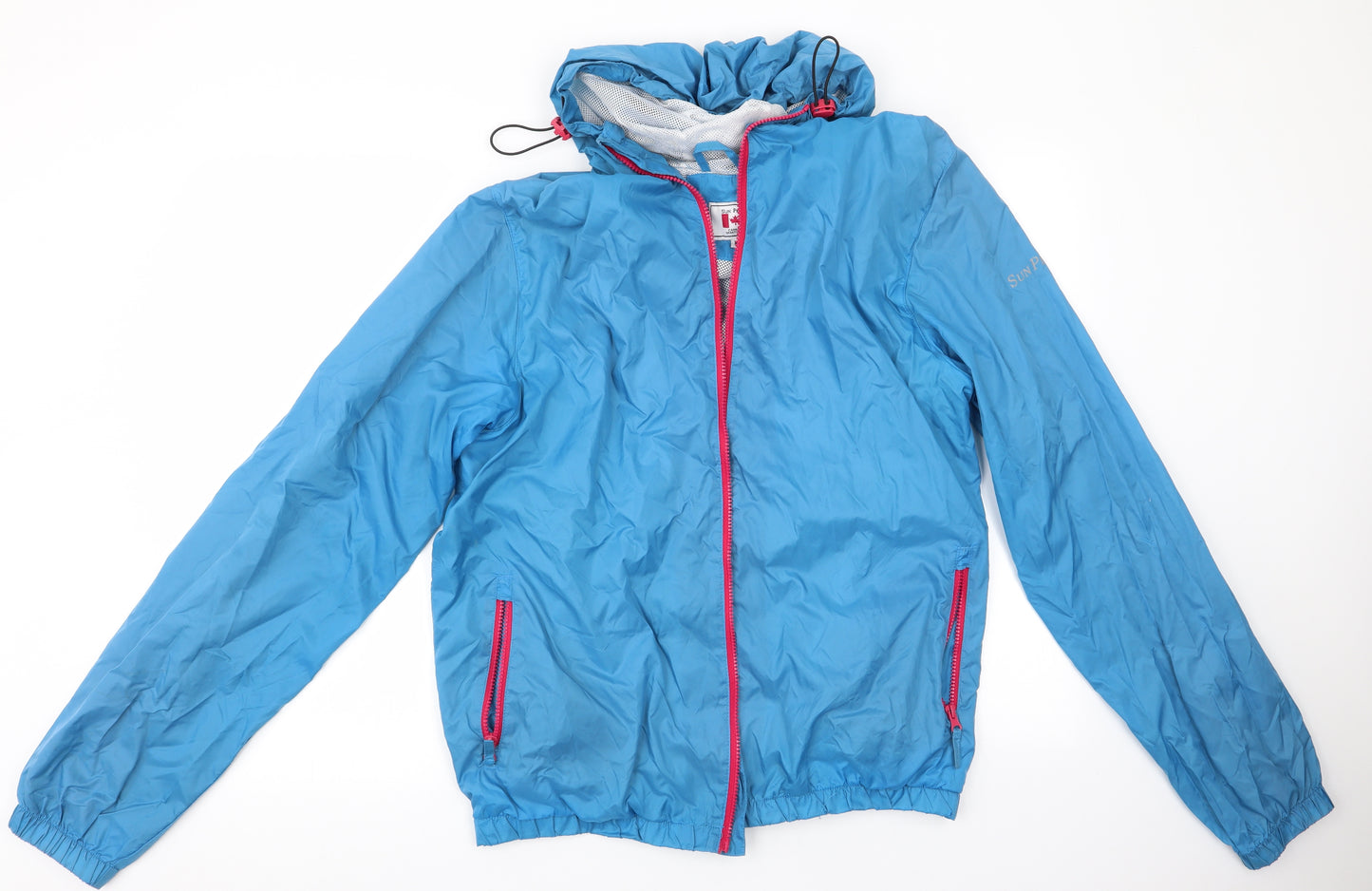 Sun Peaks Womens Blue   Rain Coat Coat Size XL