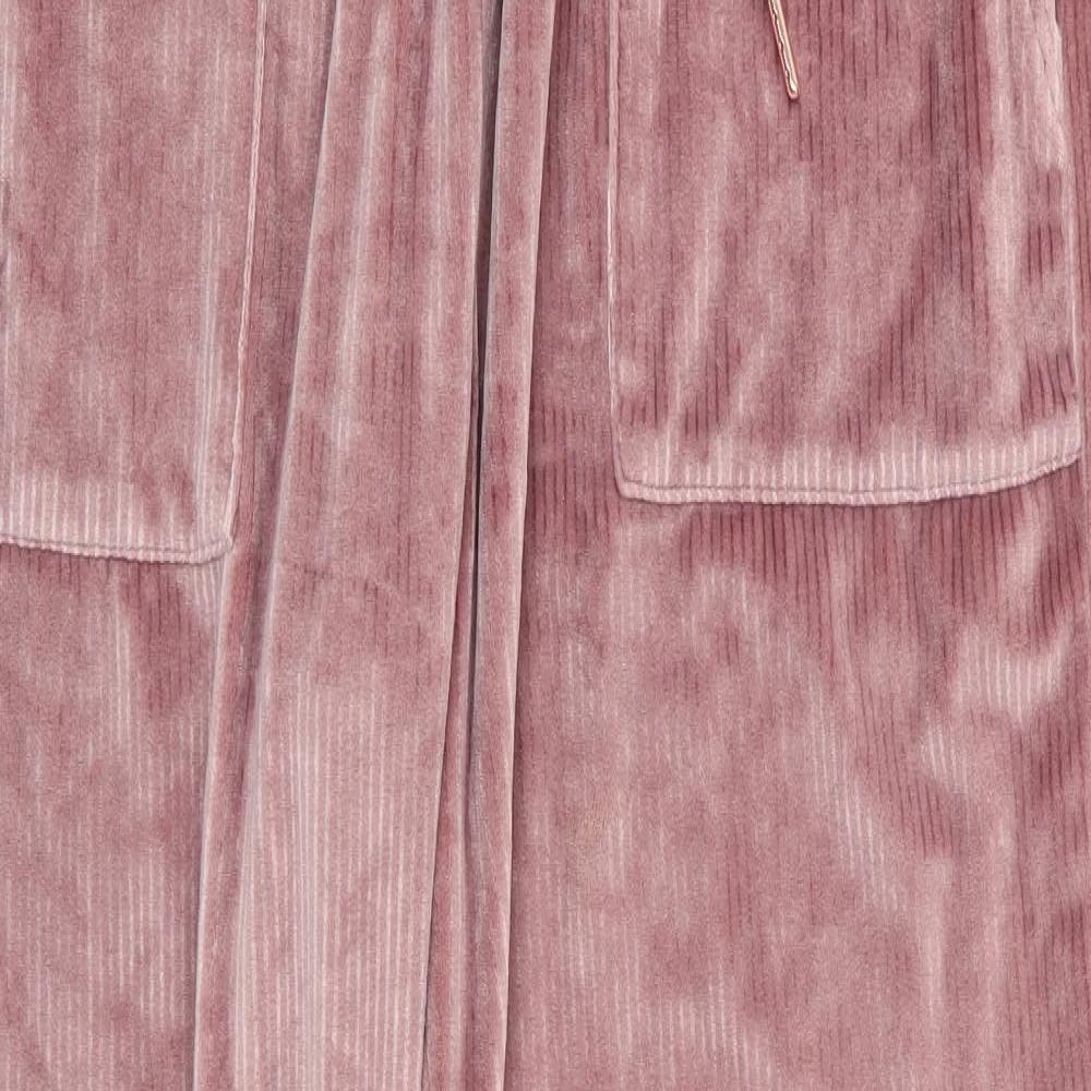 Nutmeg Womens Pink Solid   Lounge Pants Size 12  - Velvet feel