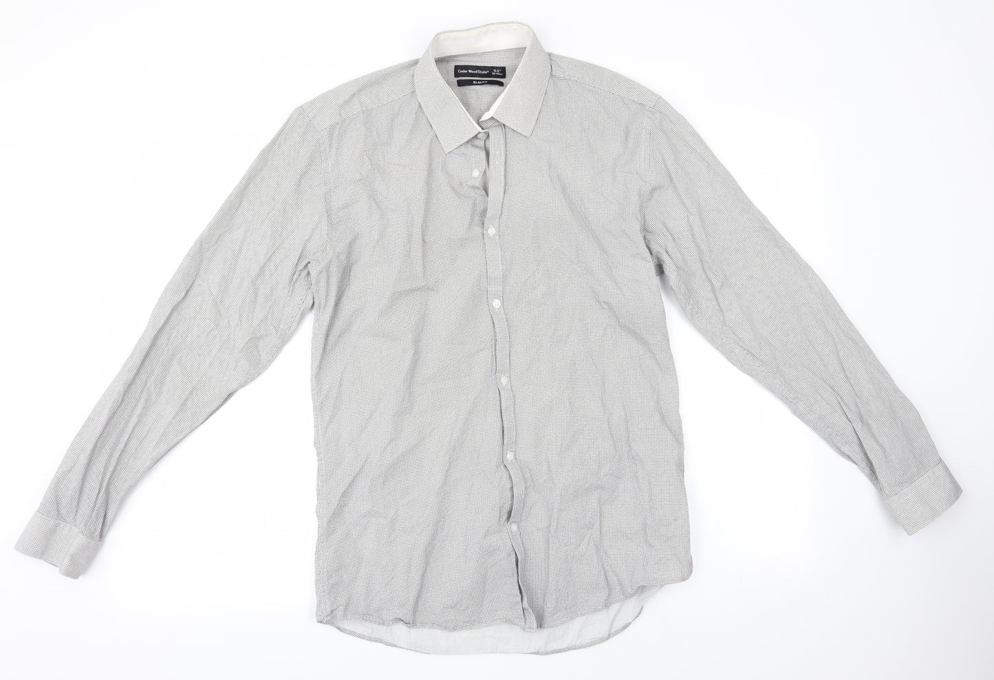 Primark Mens Grey    Dress Shirt Size 15.5