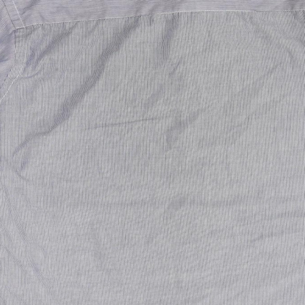 Primark Mens Blue Striped   Dress Shirt Size 15.5