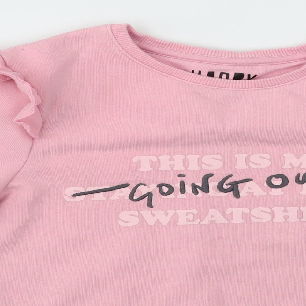 F&F Girls Pink   Pullover Jumper Size 7-8 Years