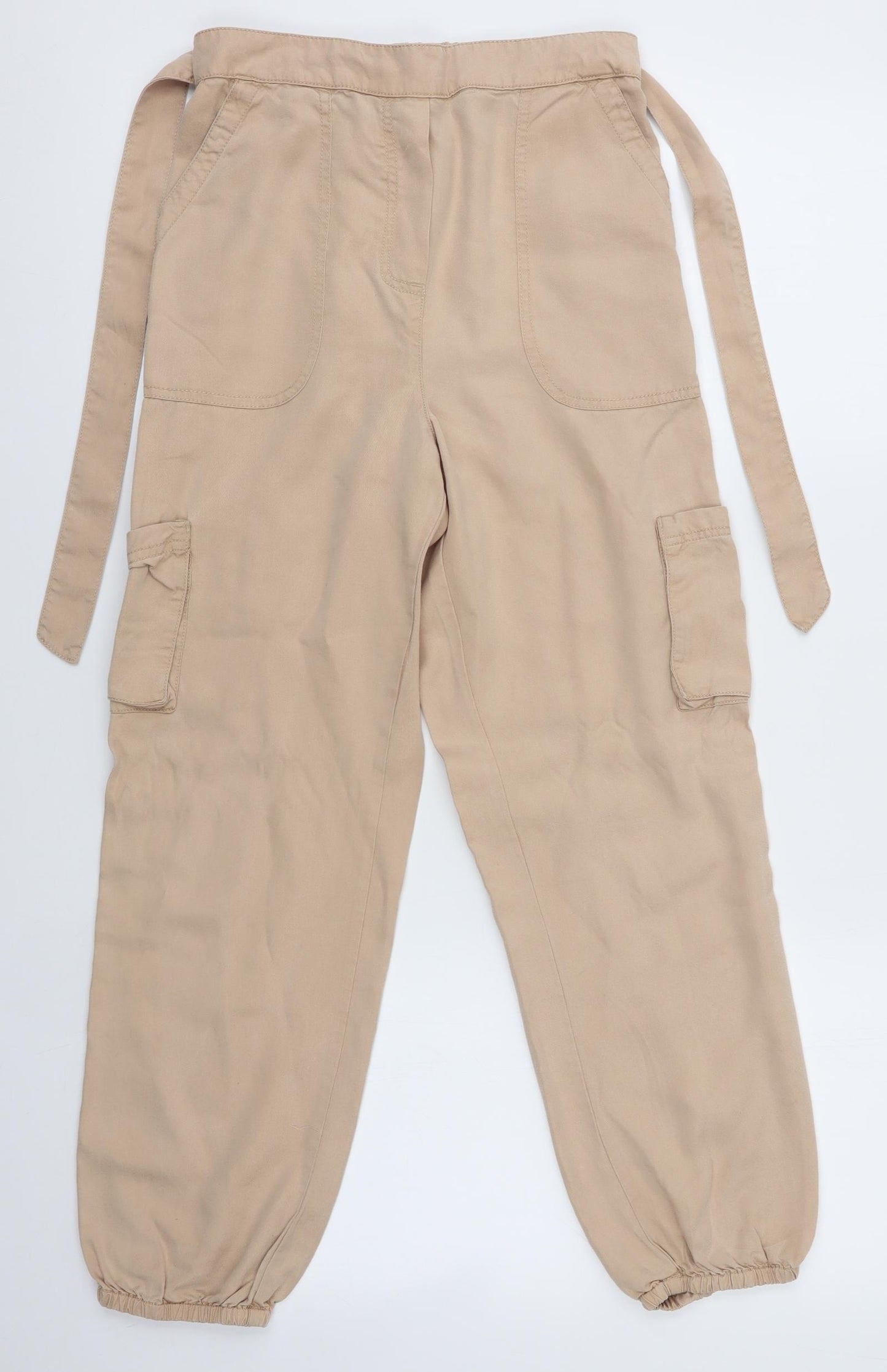 George Girls Beige   Cargo Trousers Size 11-12 Years