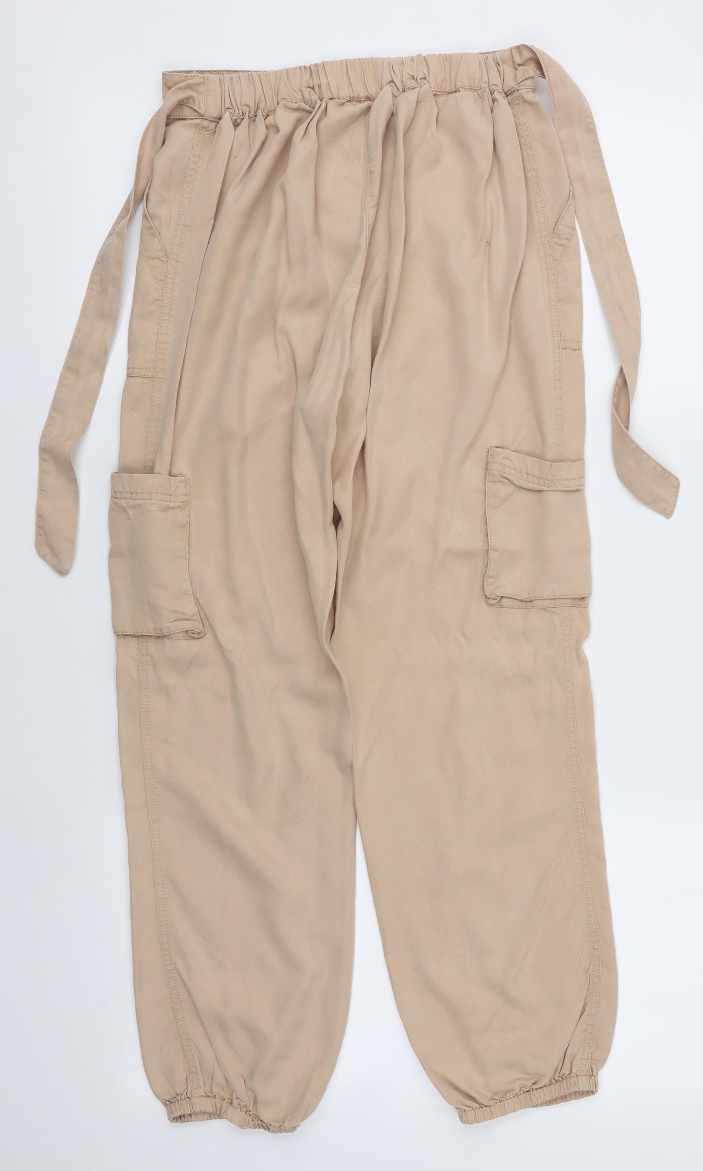 George Girls Beige   Cargo Trousers Size 11-12 Years
