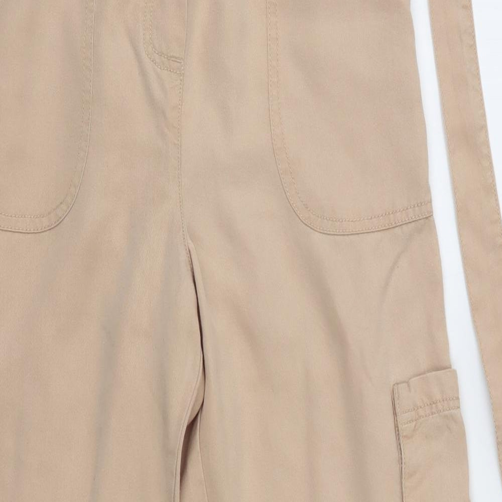 George Girls Beige   Cargo Trousers Size 11-12 Years