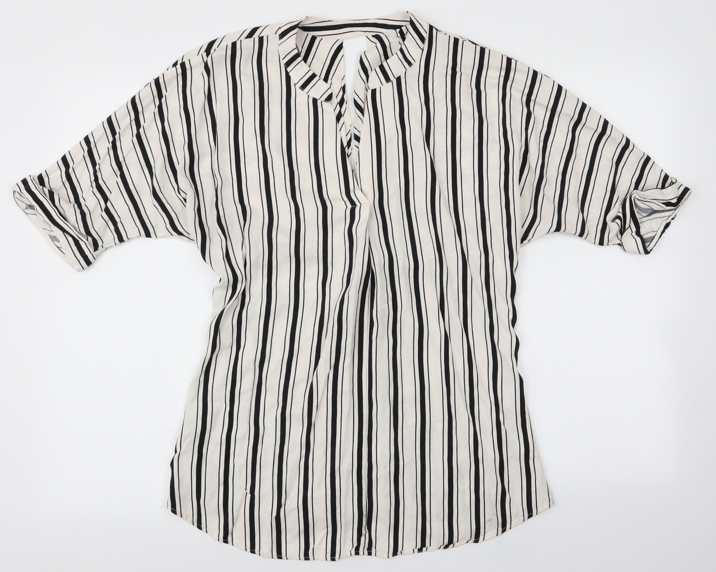 River Island Womens Multicoloured Striped  Basic Blouse Size 10