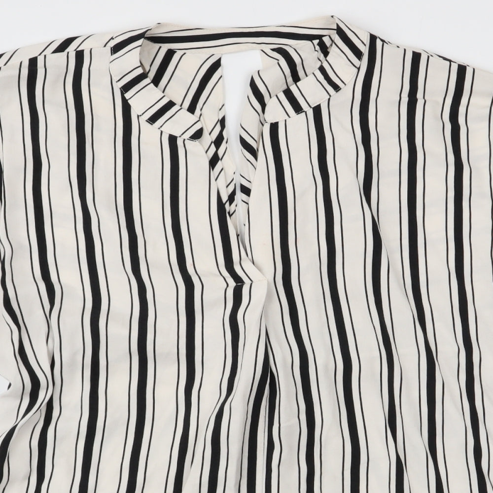 River Island Womens Multicoloured Striped  Basic Blouse Size 10