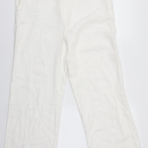 F&F Womens White   Trousers  Size 33 in L25 in
