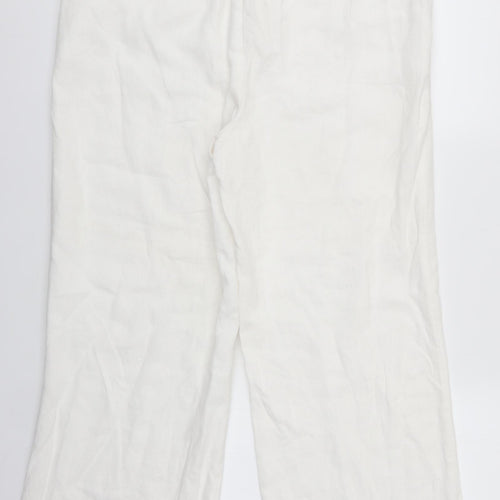 F&F Womens White   Trousers  Size 33 in L25 in