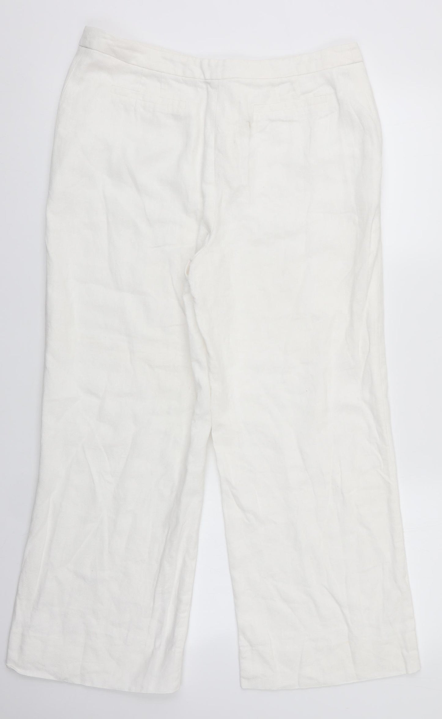 F&F Womens White   Trousers  Size 33 in L25 in