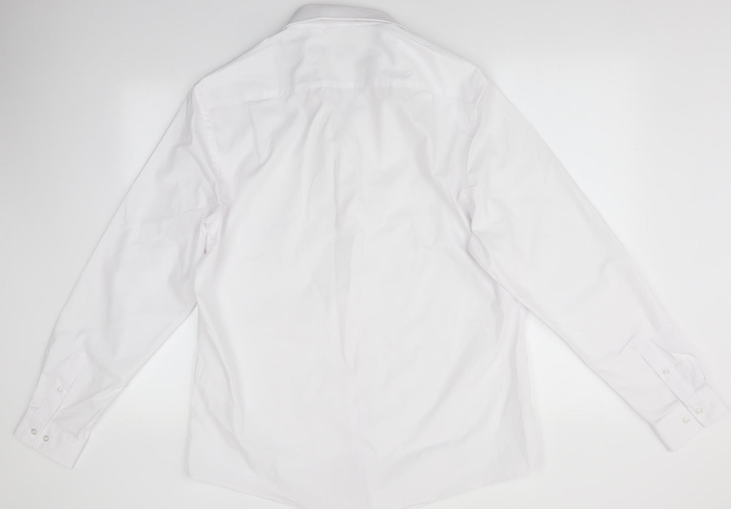 George Mens White    Dress Shirt Size 16.5