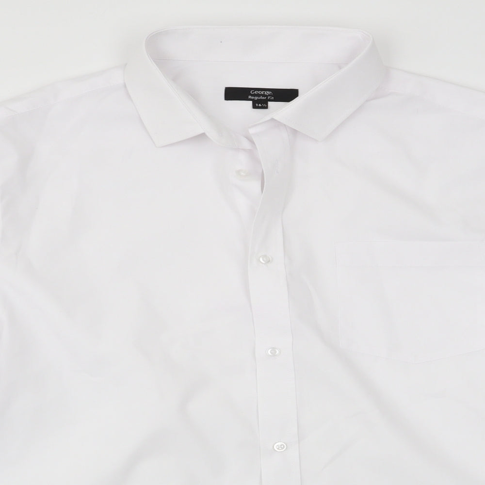 George Mens White    Dress Shirt Size 16.5