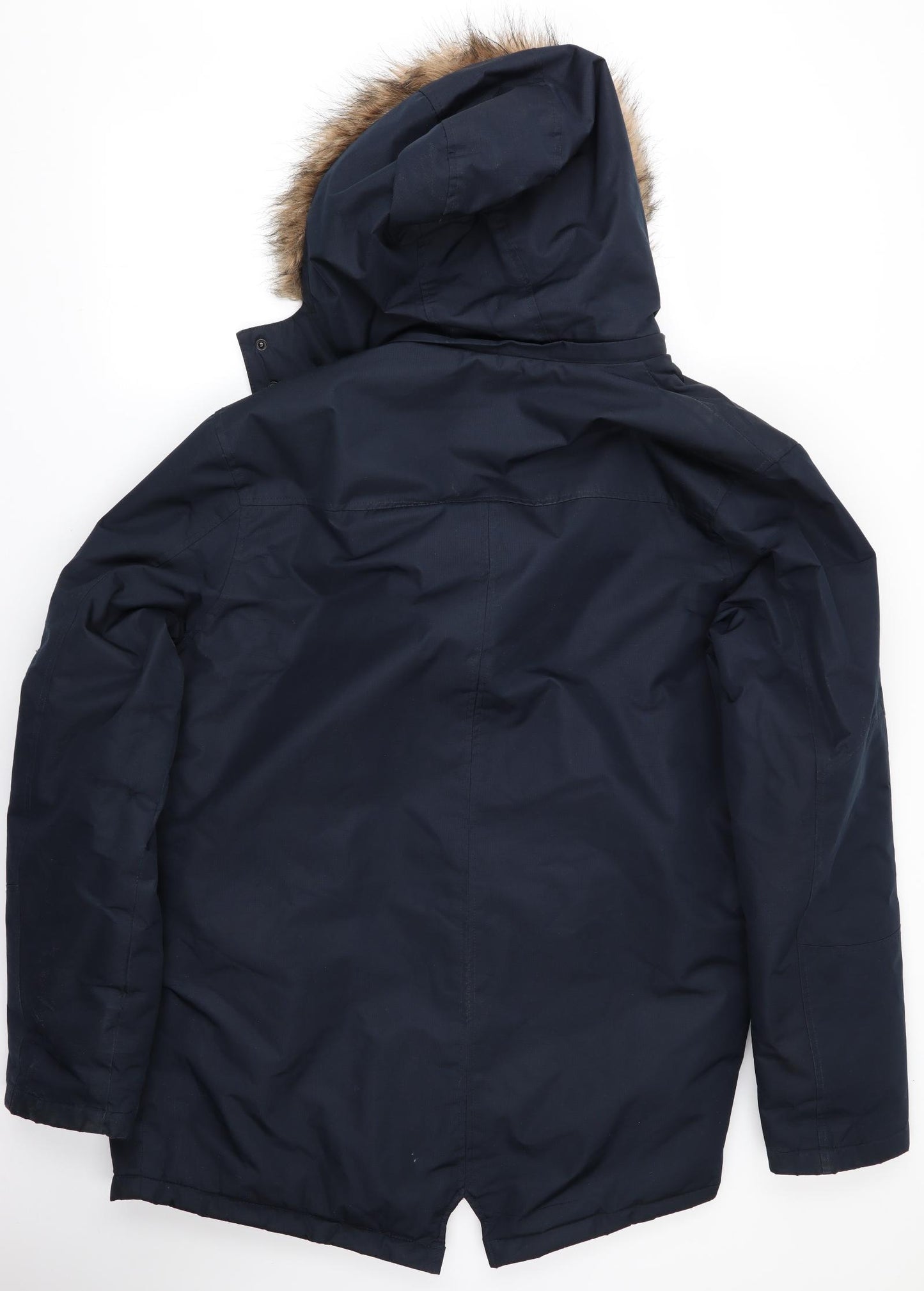 Brave Soul Mens Blue   Overcoat Coat Size L