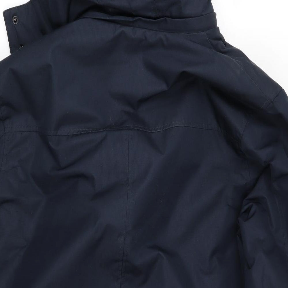 Brave Soul Mens Blue   Overcoat Coat Size L