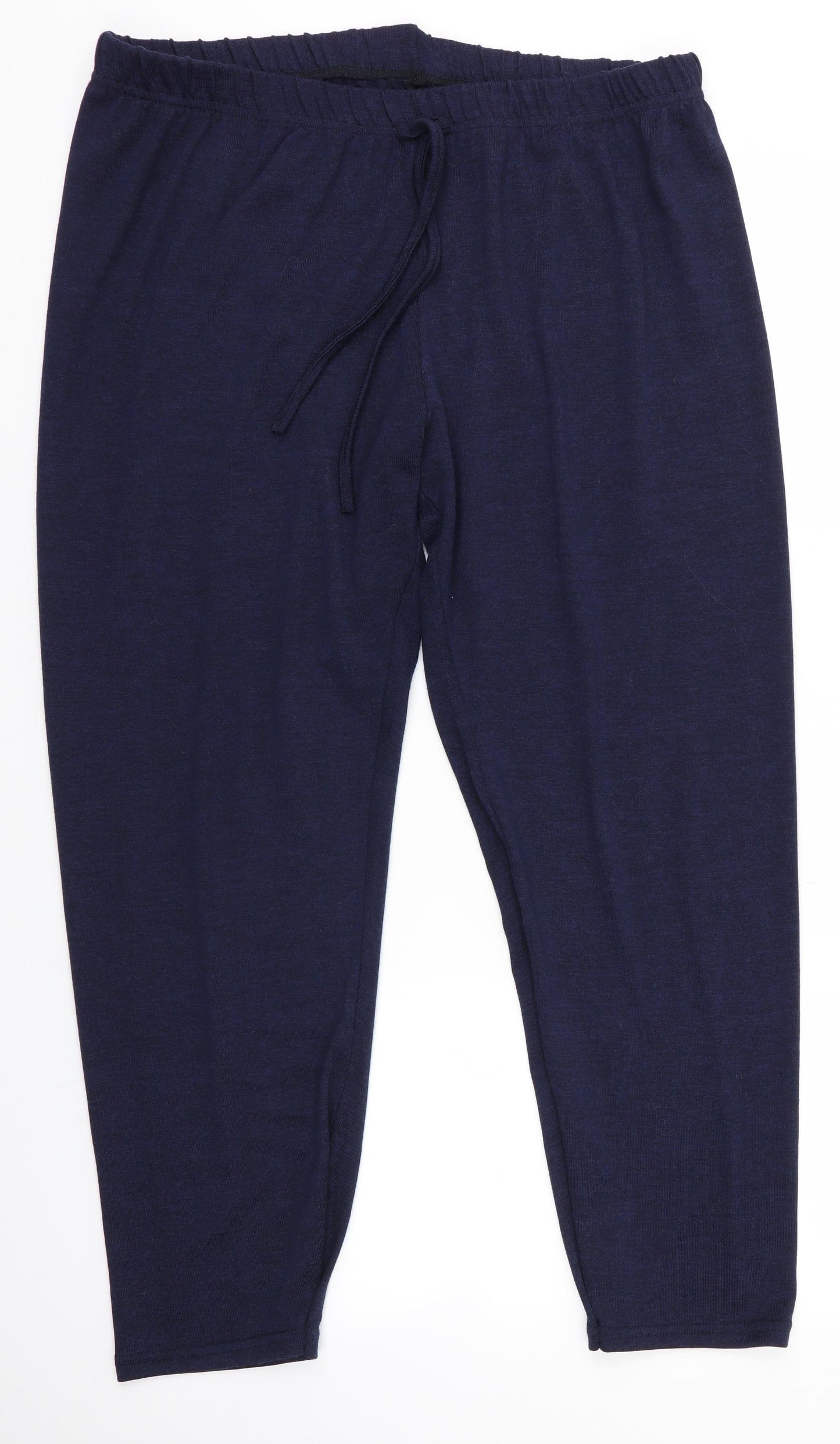 Preworn Womens Blue Solid   Pyjama Pants Size L