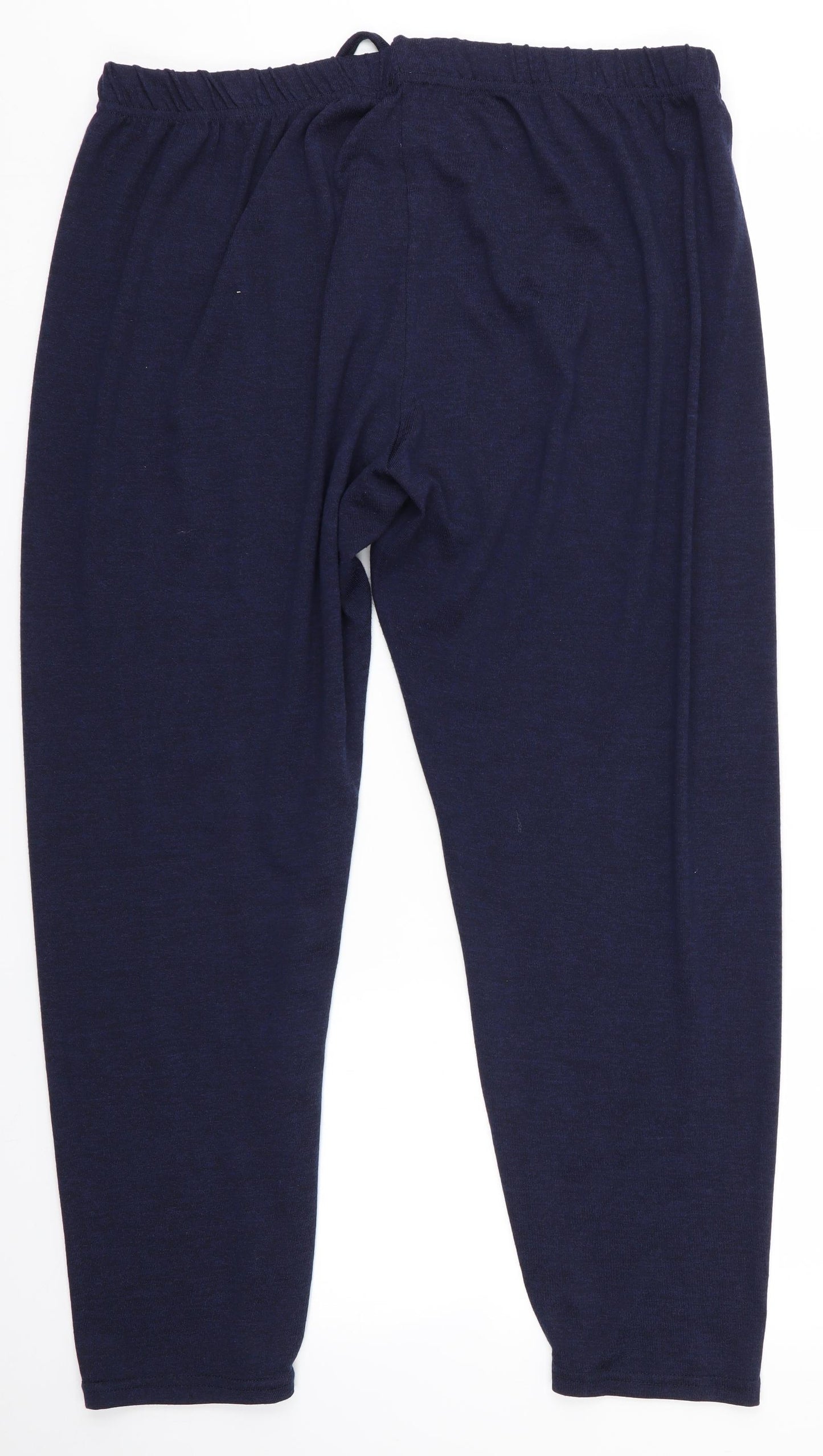 Preworn Womens Blue Solid   Pyjama Pants Size L