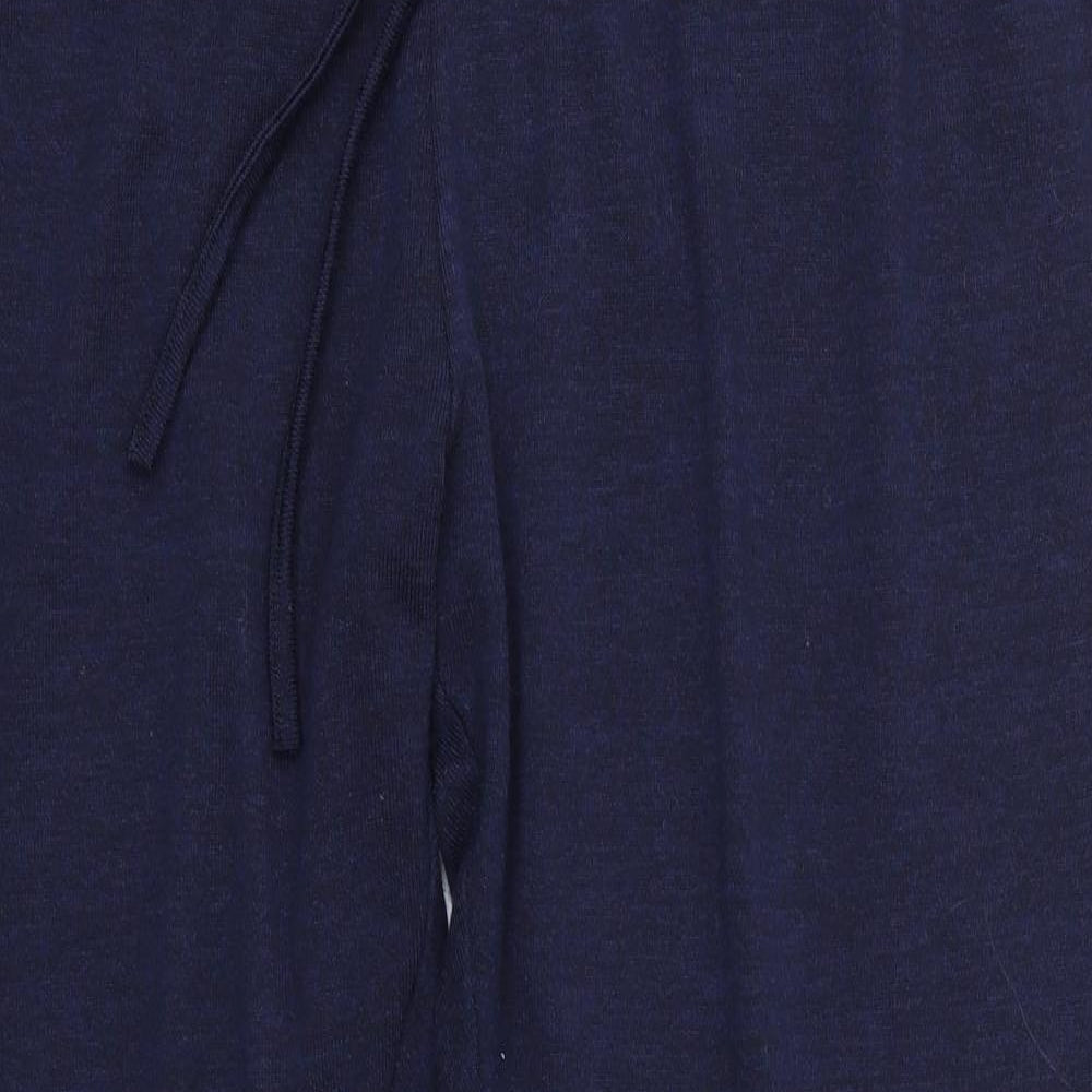 Preworn Womens Blue Solid   Pyjama Pants Size L