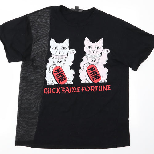 Missguided Mens Black    T-Shirt Size S