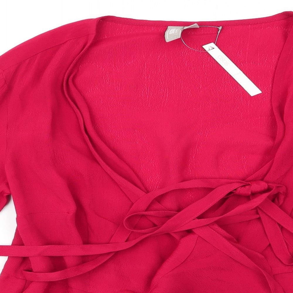 ASOS Womens Red   Basic Blouse Size 10