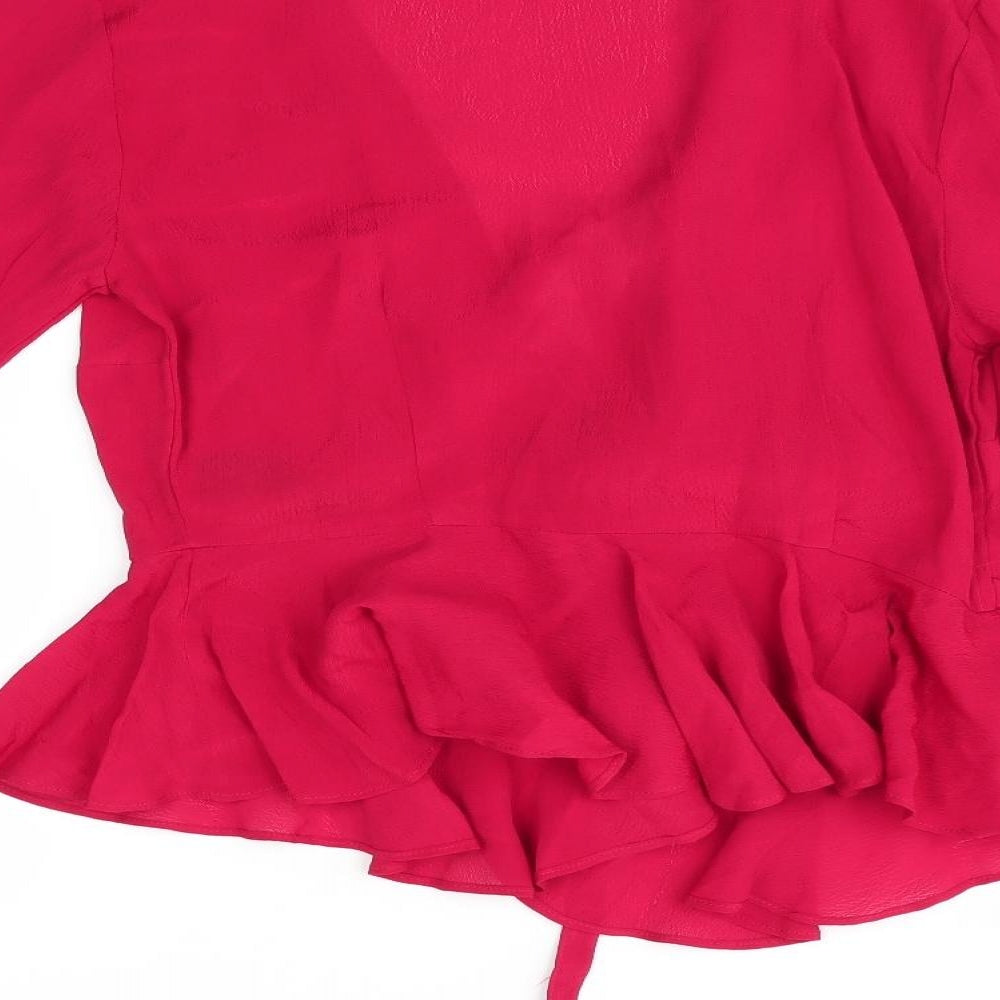 ASOS Womens Red   Basic Blouse Size 10