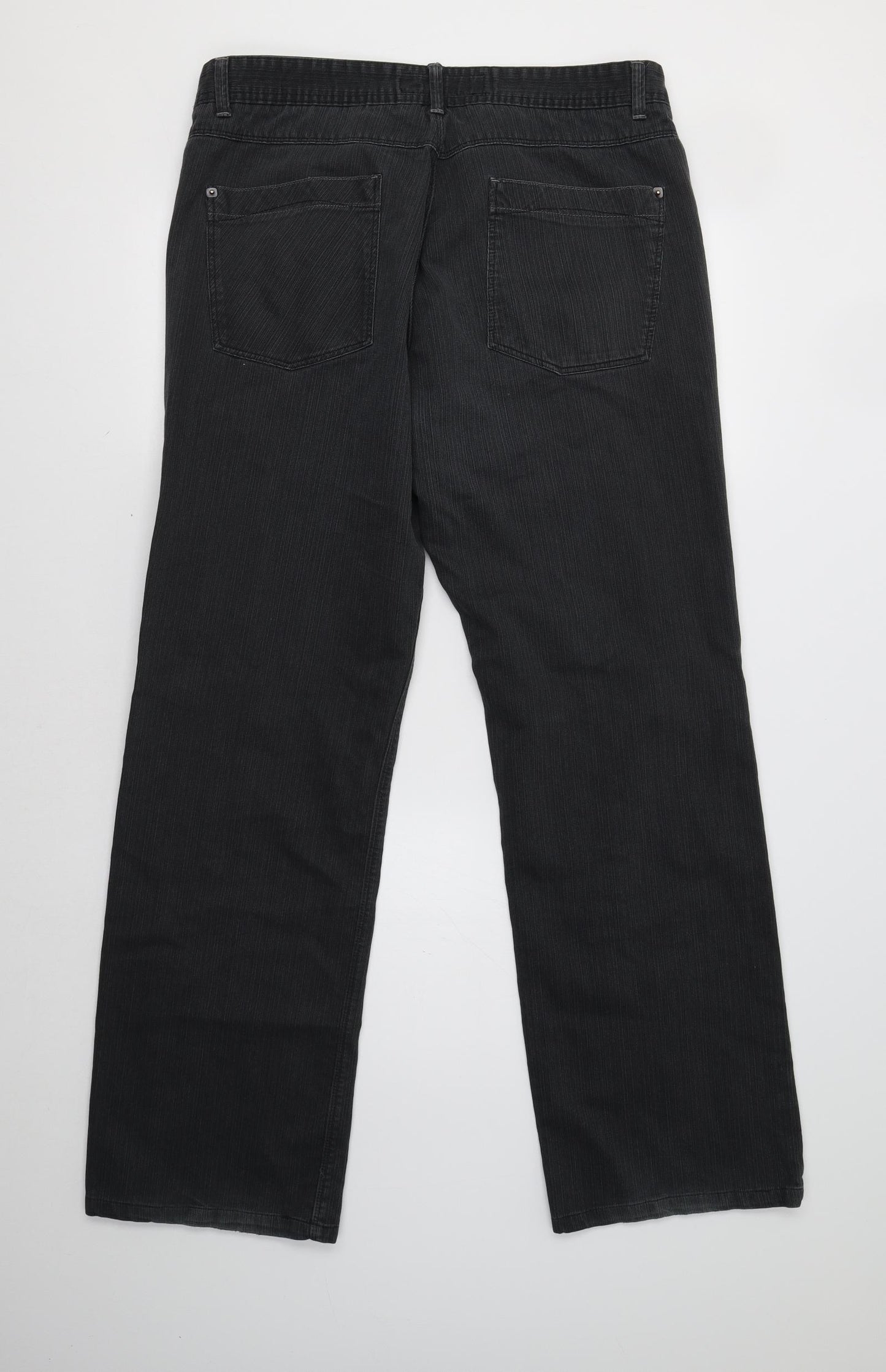 Preworn Mens Grey  Denim Bootcut Jeans Size 38 L32 in