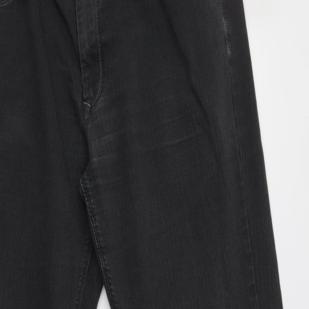 Preworn Mens Grey  Denim Bootcut Jeans Size 38 L32 in